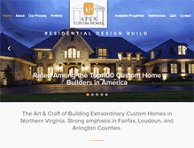 Tablet Screenshot of apexcustomhomes.com